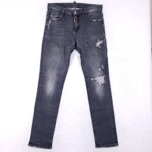 Dsquared2 Slim Distressed Jeans Size 33 Gray